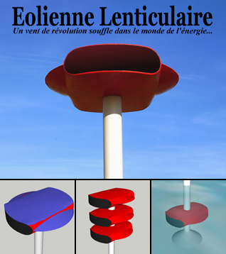 Eolienne lenticulaire ultra puissante